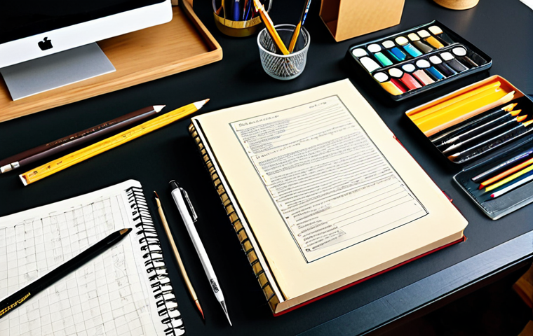 패션디자인 공모전 준비 - "The Regulation Roadmap"**

A professional-looking desk setup with open book titled "Concurso Regula...