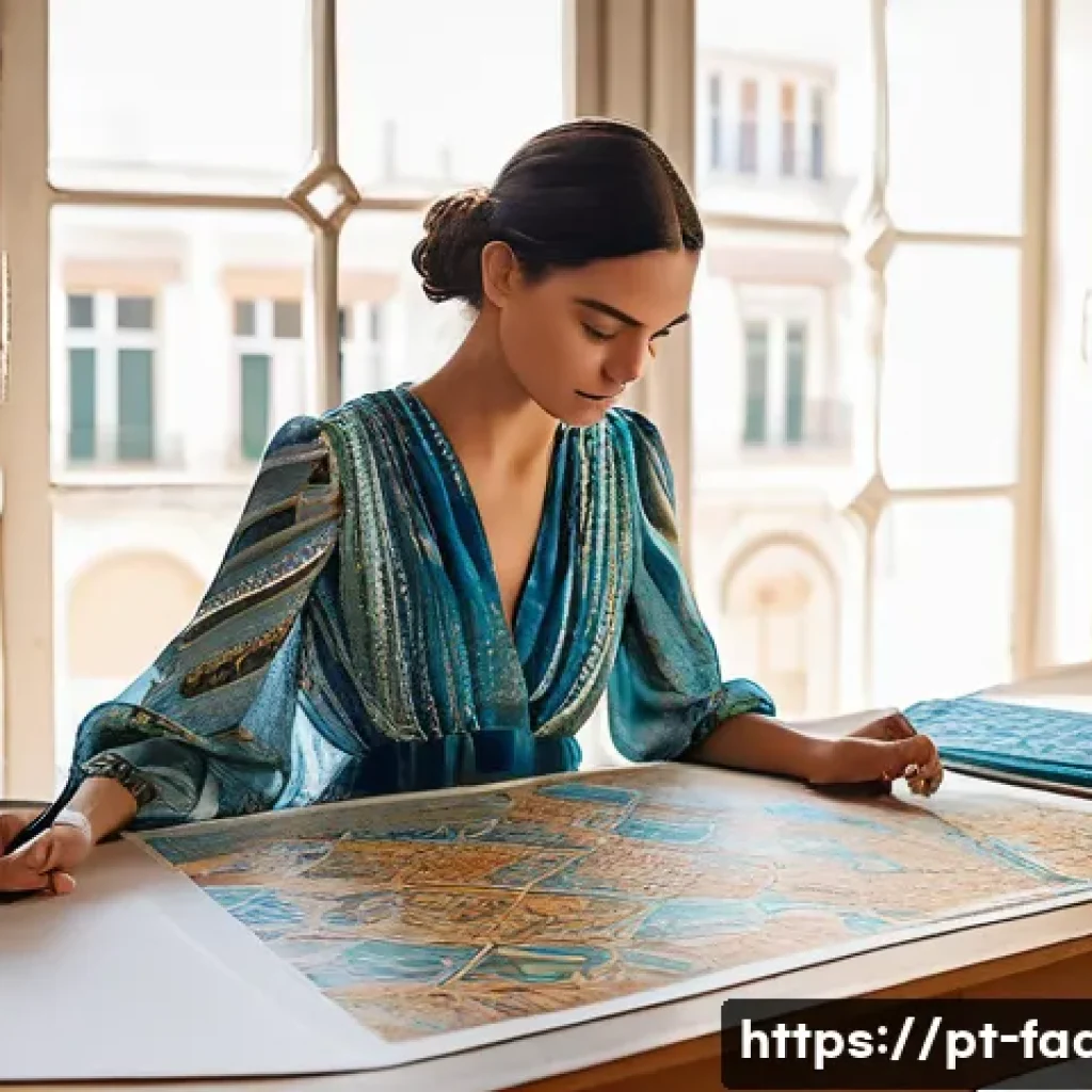 패션디자인 실무 - **A Modern Designer's Creative Dawn**
    A bright, inviting fashion design studio bathed in warm mo...