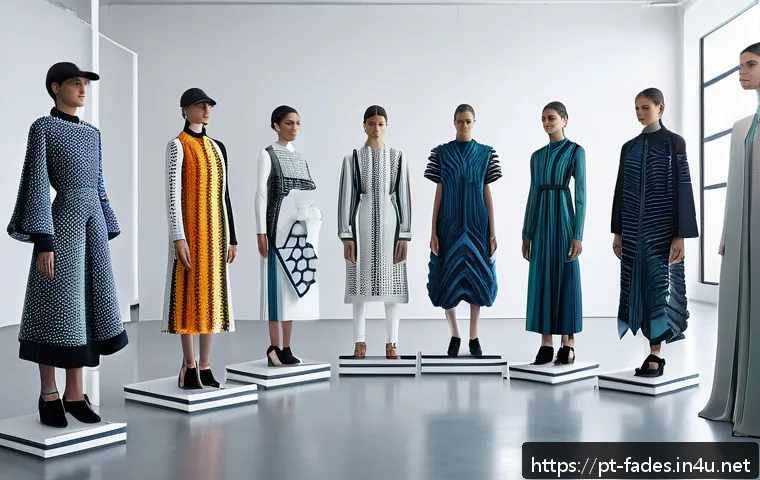 패션디자인과 AI 활용 - A modern Brazilian fashion designer studio showcasing creative AI-driven collection development: vib...